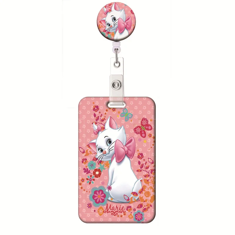 Cordon Porte-clés Marie (Le Chat) - 16 Porte-cartes Et Badge D'identité - Neuf