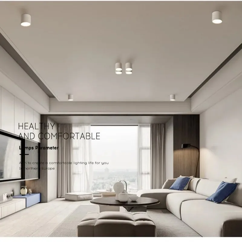 디밍이 가능한 표면 장착형 LED 통 10W/15W 회전 LED 스포트 라이트 천장 조명 LED 드라이버 AC110V/220V 홈 인테리어