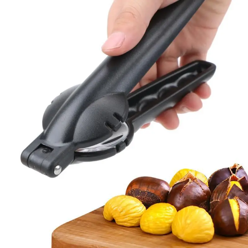 

2 In 1 Chestnut Clip Nutcracker Opener Nuts Peeler Shelling Walnut Cracker Sheller Stainless Steel Kitchen Gadgets Accessrices