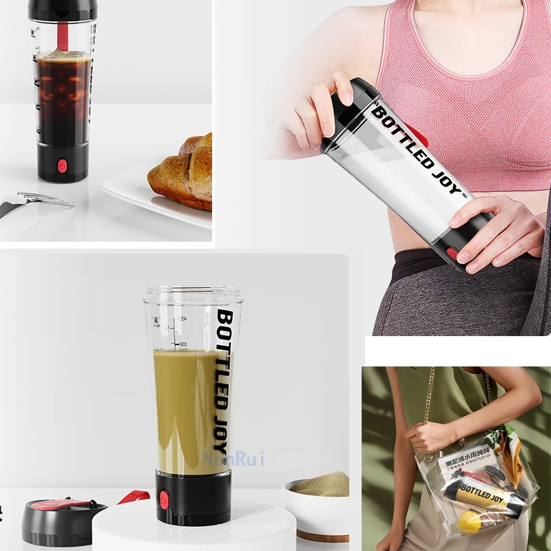 Travel Electric Protein Powder Mixing Cup Automatic Shaker Sport Water  Bottle Drinking Mixer Shake Cups USB Gym Bar Fitness Whey