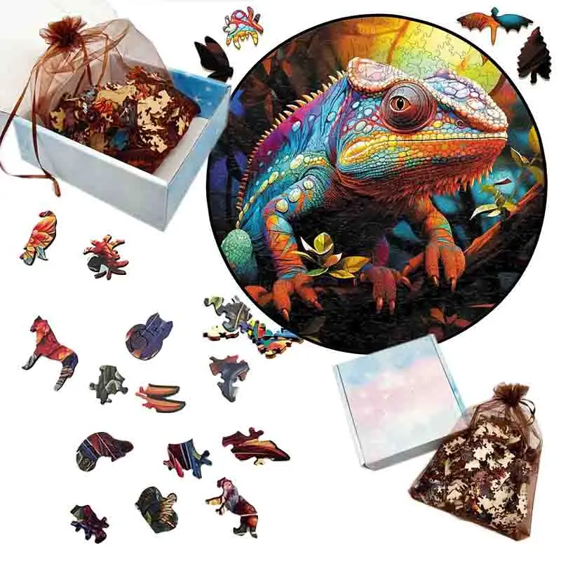 Whale 3d Jigsaw Wooden Animal Puzzles Toys Underwater World Fish Unique Puzzle Gift Interactive Games Educational Toy 6