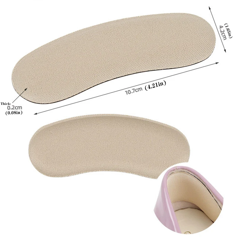 4pcs Insoles Patch High Heel Pads for Sneakers Back Sticker Antiwear Pain Relief Feet Pad Cushion Insert Insole Foot Care Insert