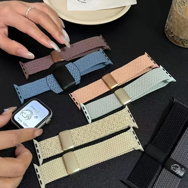Braided Nylon Strap for Smartwatch - Stylish and Durable Bracelet Band