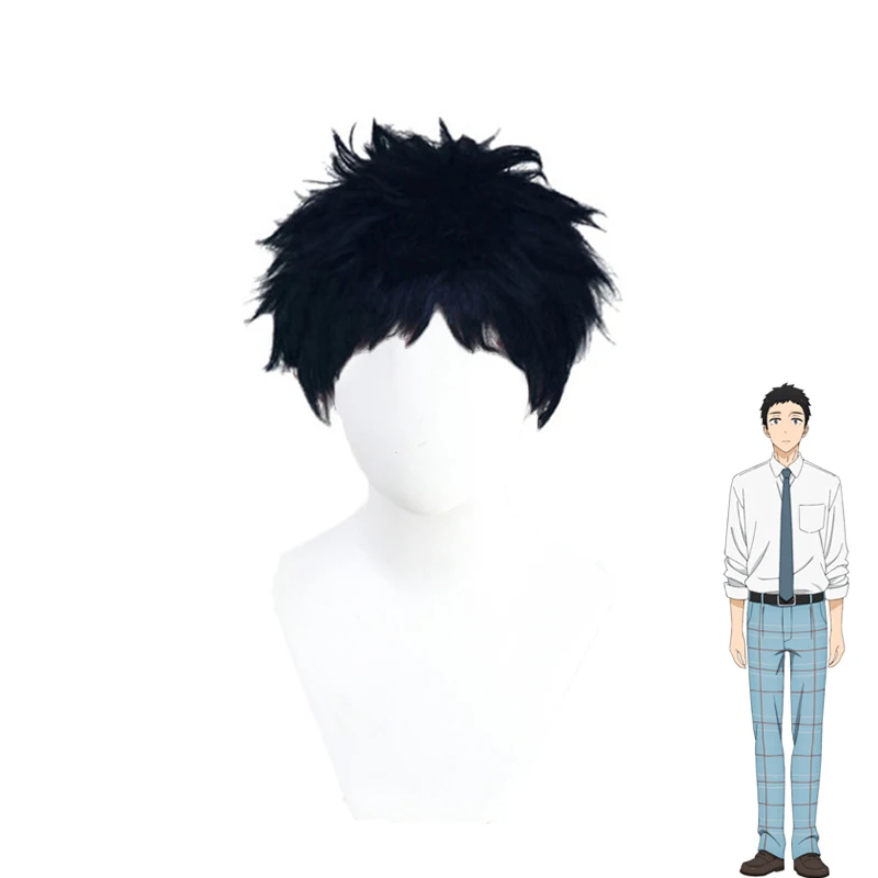 

Anime My Dress-up Darling Wakana Gojo Cosplay Wig Short Black Heat Resistant Hair + Free Wig Cap