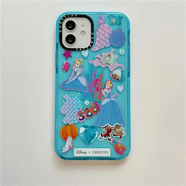 Disney Princess Phone Case For Iphone 14 13 Girl Cartoon Protective Shell Iphone12 Pro Max 11 7 8plus Xs Anime Silica Cinderella Aliexpress