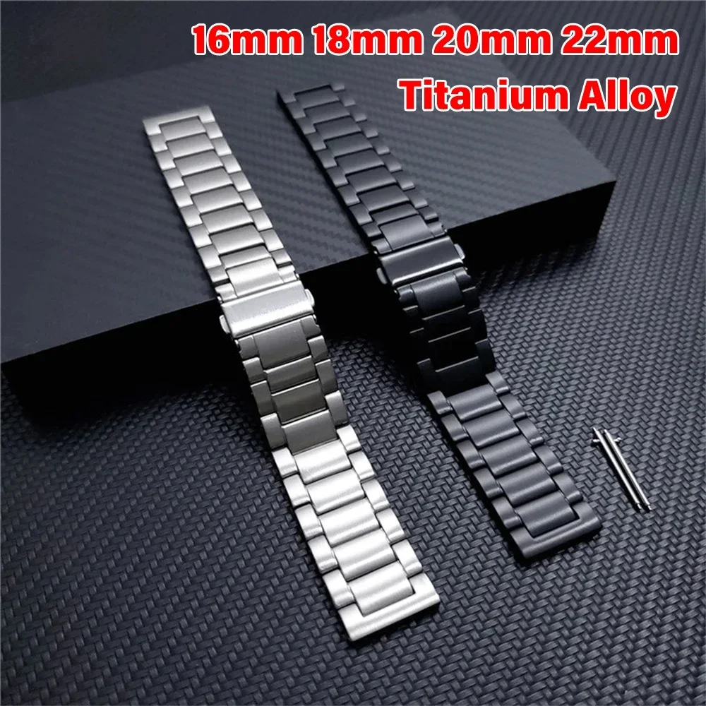 

22mm 20mm 18mm 16mm Luxury Titanium Alloy Band For Samsung Watch 6 5 43 47mm 40 44mm 3 45mm Metal For Huawei Watch GT4 GT3 Strap