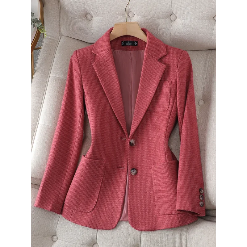 blazer-a-carreaux-a-manches-longues-pour-femmes-avec-poche-veste-a-boutonnage-simple-manteau-d'affaires-formel-vetements-de-travail-pour-dames-rouge-et-gris