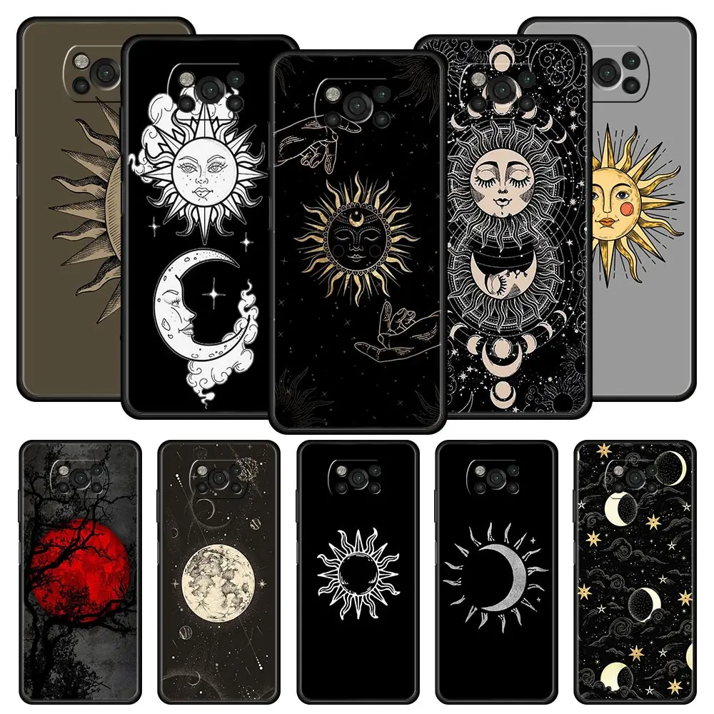 Sun Moon Angel Eyes Artistic Phone Case - Elegant and Durable Design