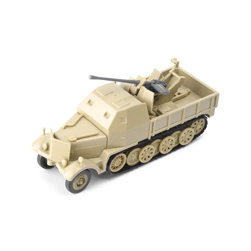 4D 1/72 Military Vehicles Model Truck Tank Jeeps Armored Transport Car Fighting Chariot Building Sand Table Scene Boy Toy Gift - 6