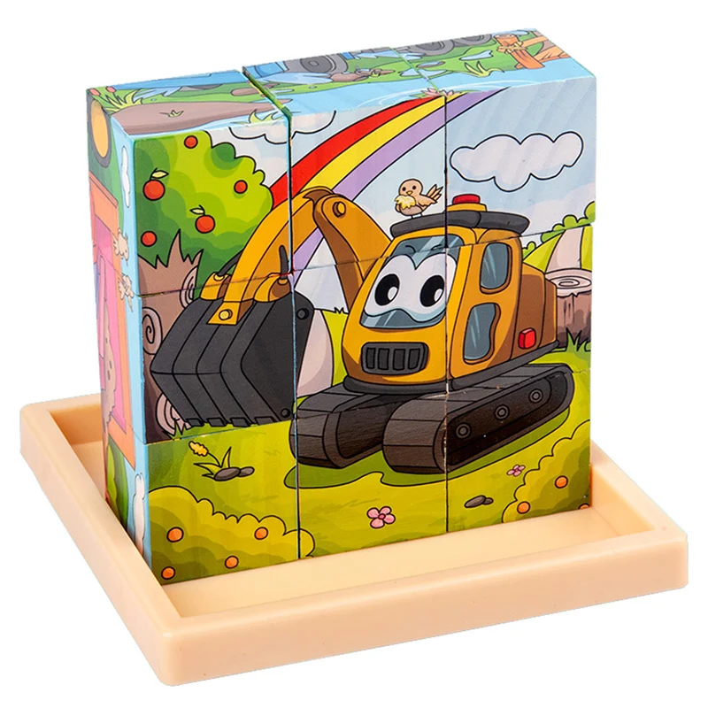 Jouet éducatif Puzzle 3D en bois pour enfants