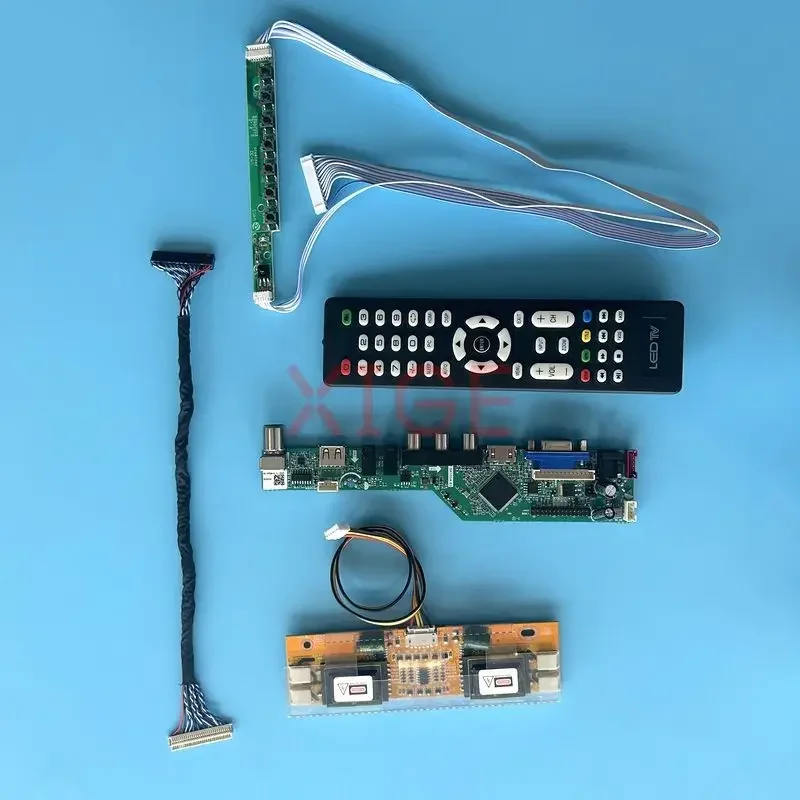 

Плата драйвера для LM170E01 LM170E02 LM170E03 LM181E04 Комплект «сделай сам» ТВ аналоговый 1280*1024 AV + HDMI + VGA + ИК + USB 4CCFL 30-контактный LVDS ЖК-экран