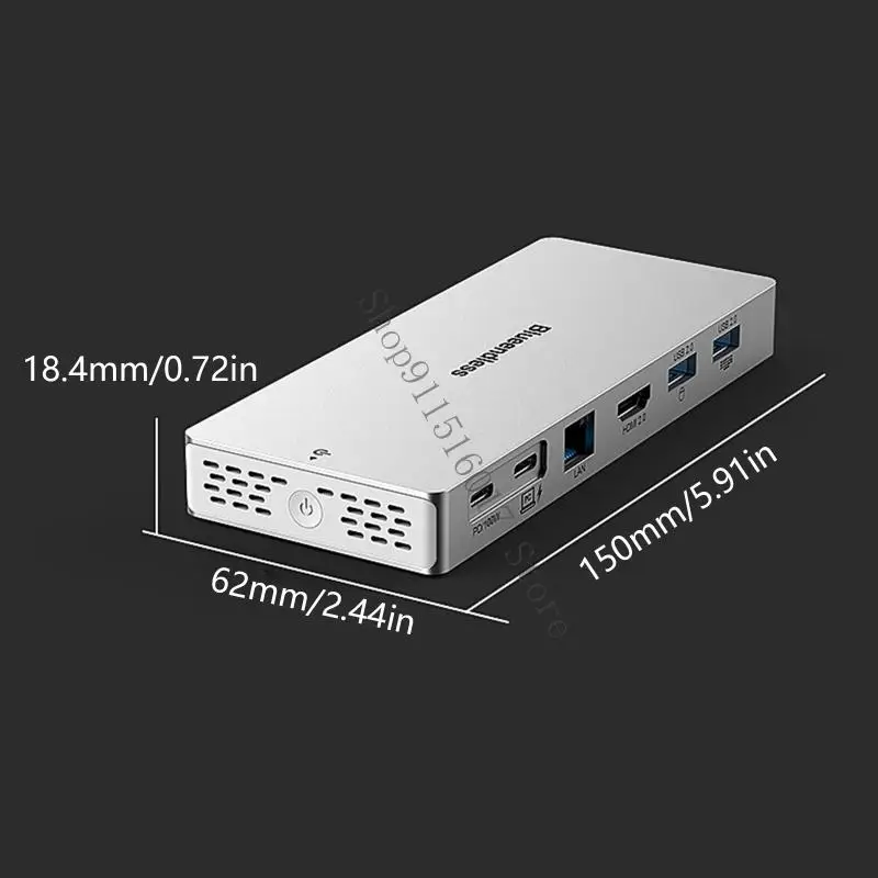 노트북 및 태블릿 45BA용 4K HDTV 이더넷 100WPD 충전 14 포트가 있는 고속 USB C 허브