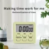 Multifunctional kitchen timer, alarm clock, home cooking, practical supplies, kitchen tools, camping, new 4
