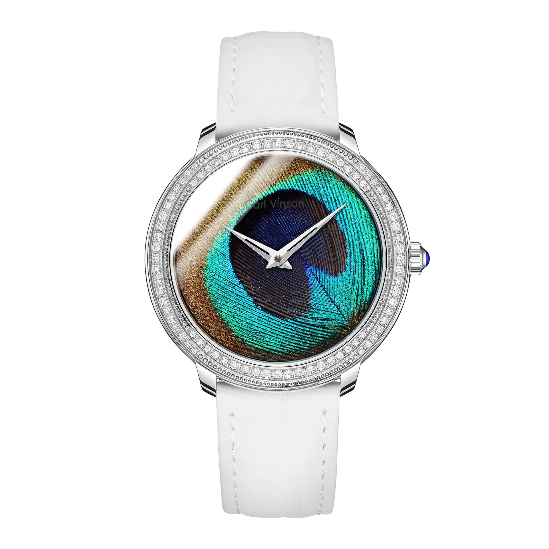 Women's Watch Leisure Fashion Authentic Swiss Watch Feather Dial Quartz