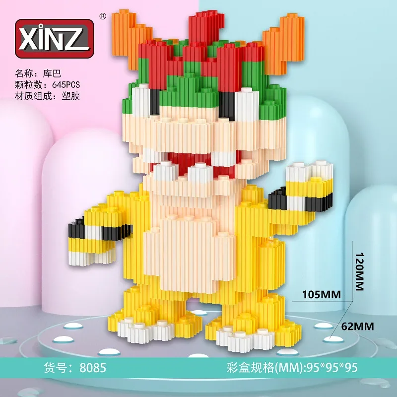 Super Mario Bros Building Blocks Bowser Peach Toad Luigi