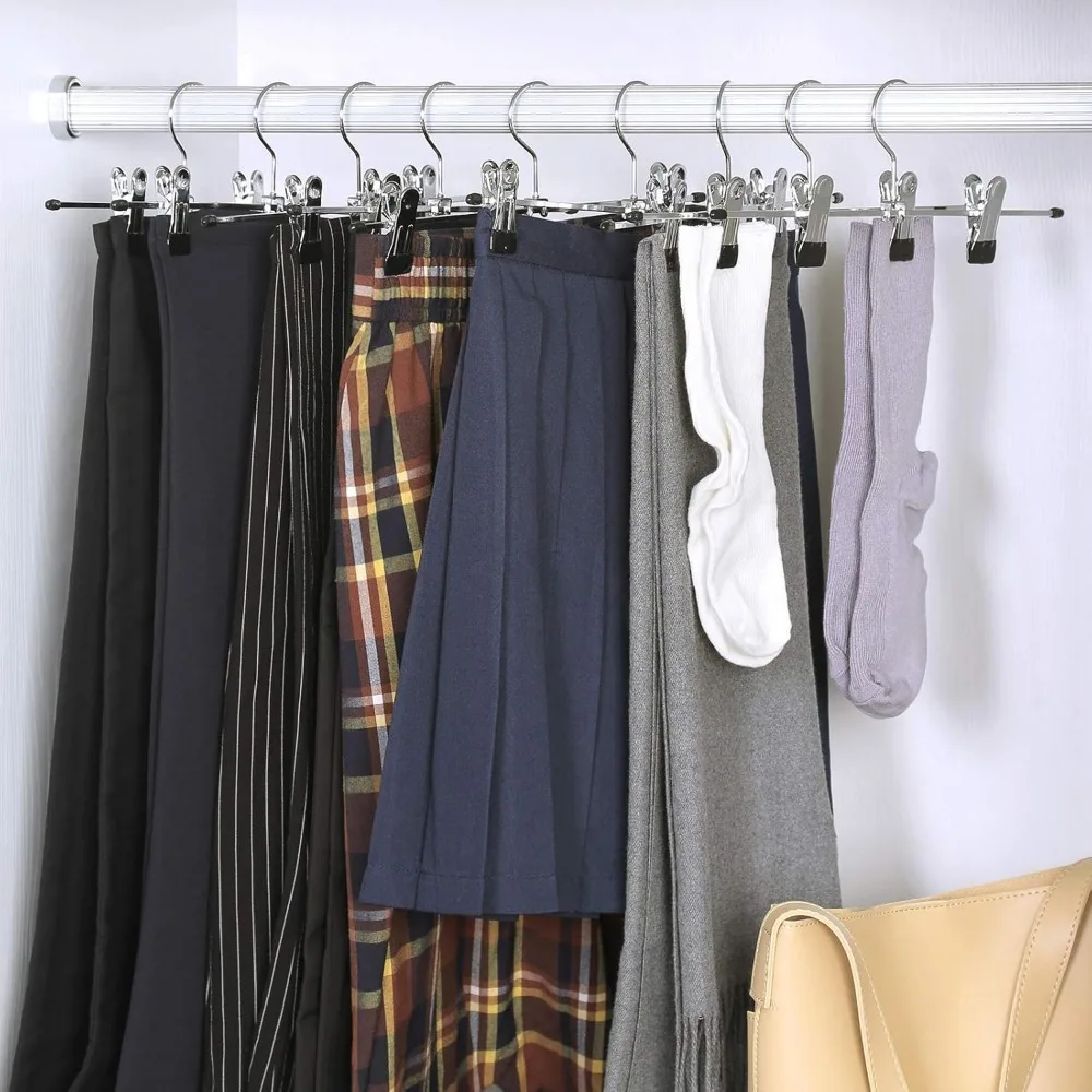 Pants Hanger,  Clip Hangers with Anti Slip Clips, Metal Clip Hangers,space Saving, 360 ° Rotating Hook Hangers, Pants Hanger 2