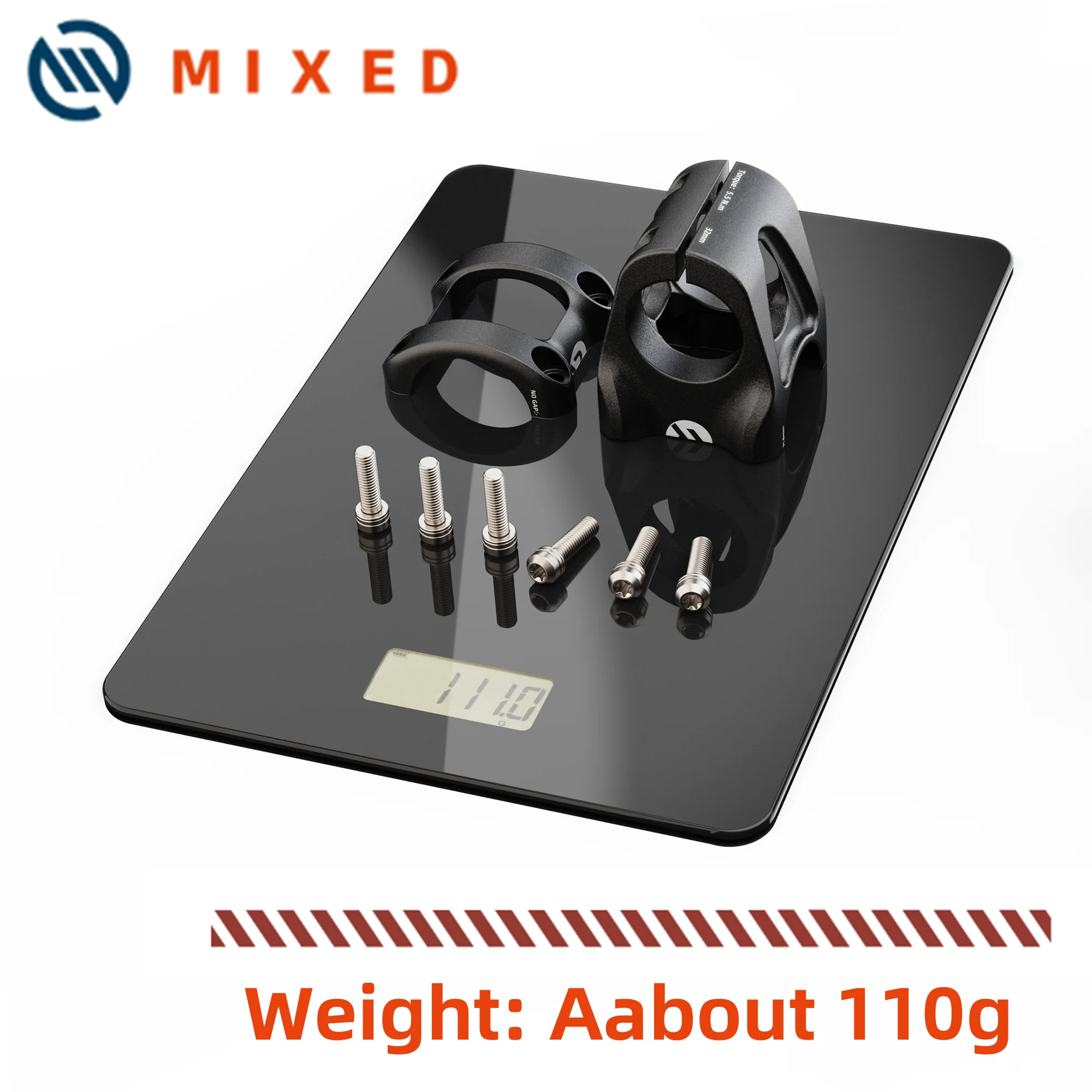 MIXED 31.8mm Clamp CNC Aluminum Alloy Stem 32mm Length Road MTB Premium Bike Stems - Image 2