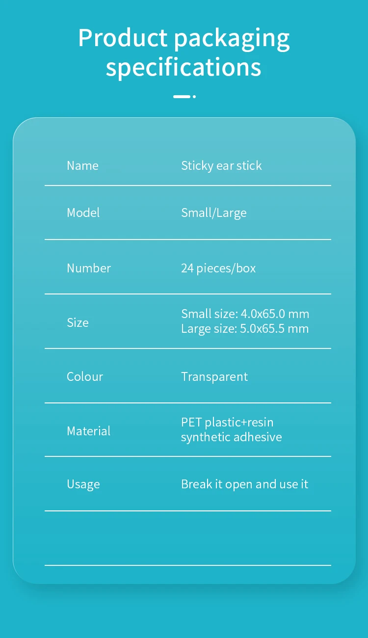 Hisopos adhesivos desechables para orejas, limpiador de oídos reutilizable, herramienta de eliminación de cera de oído de silicona suave para adultos y niños &raquo; Hisopos adhesivos desechables para orejas