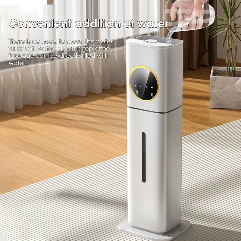 8L Big Capacity Humidifier with LED Display Smart Control Ultra Cool Mist for Whole Room Home Office Use