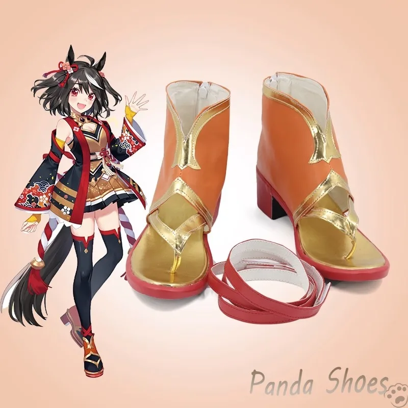 

Umamusume Pretty Derby Kitasan Black Cosplay Shoes Anime Game Cos Boots Kitasan Cosplay Costume Prop Shoes for Halloween Party