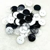9mm---34mm Two Holes Transparent White Small Buttons Bread Round Resin Sewing Buttons Diy Clothing Accessories 1
