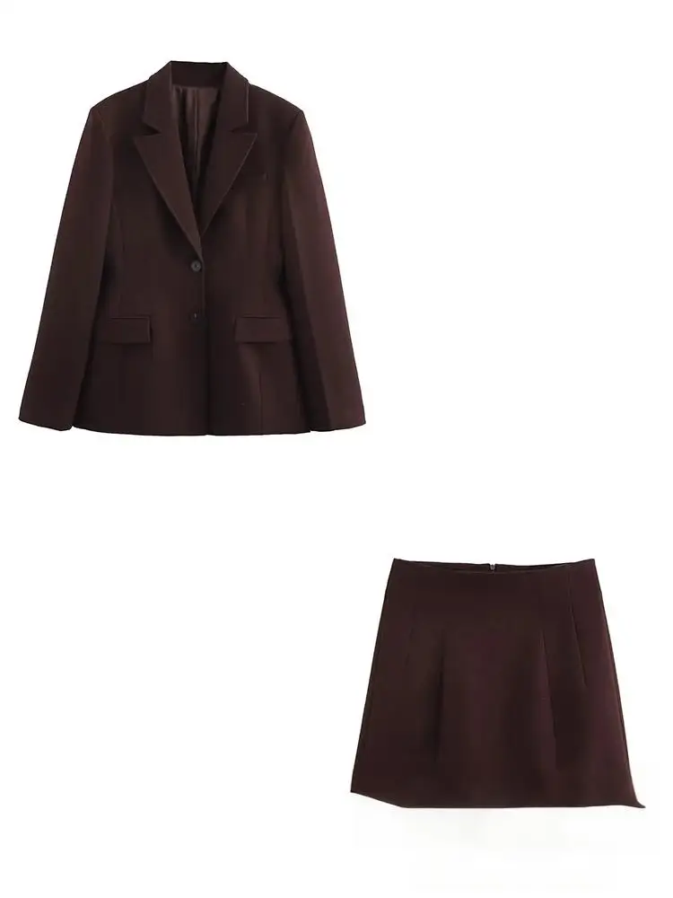 بدلة نسائية أنيقة غير رسمية من KONDALA بجيوب وأزرا...