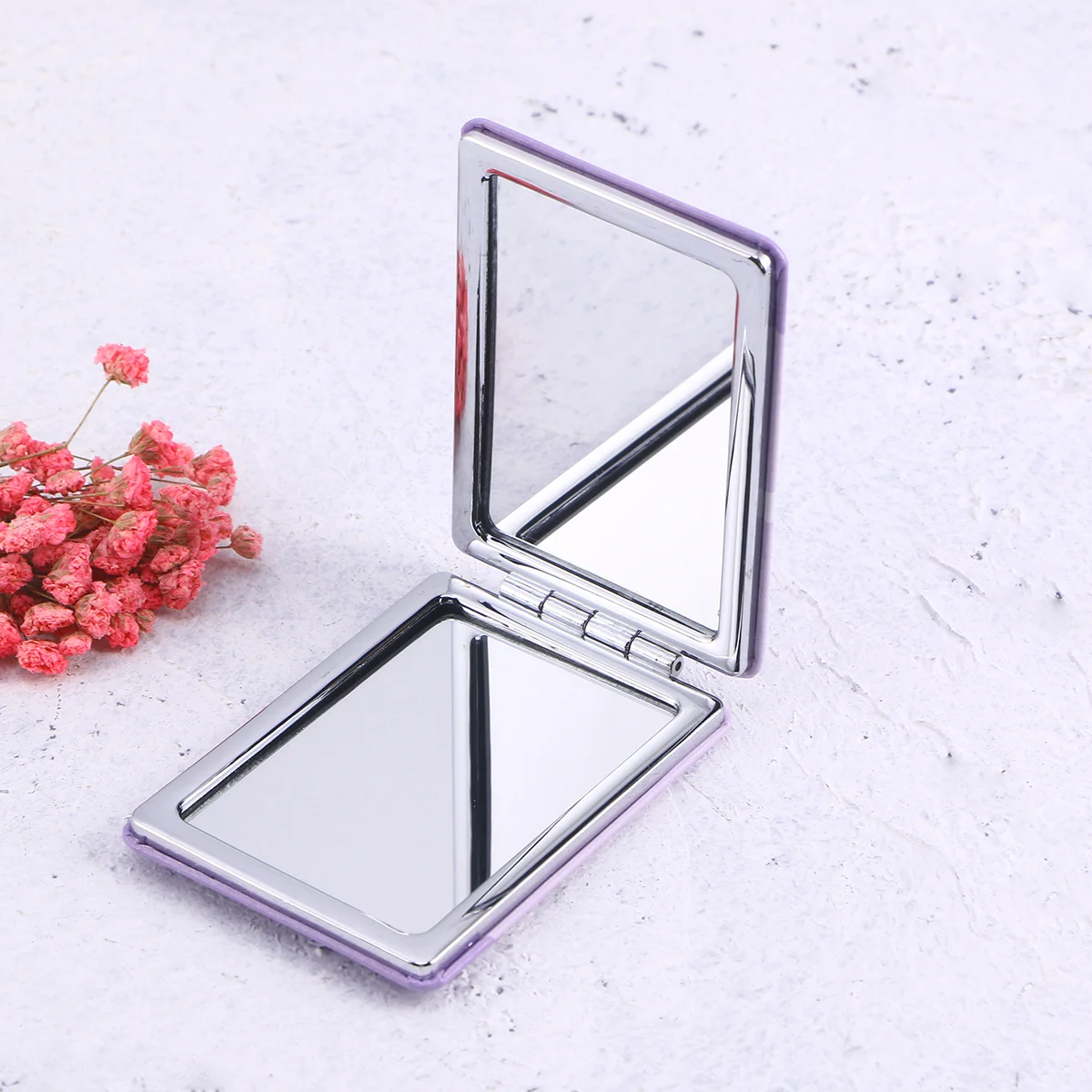 

Small Mirror Purse Makeup Travel Women Mini Magnifying Glass Folding Poratble Pocket
