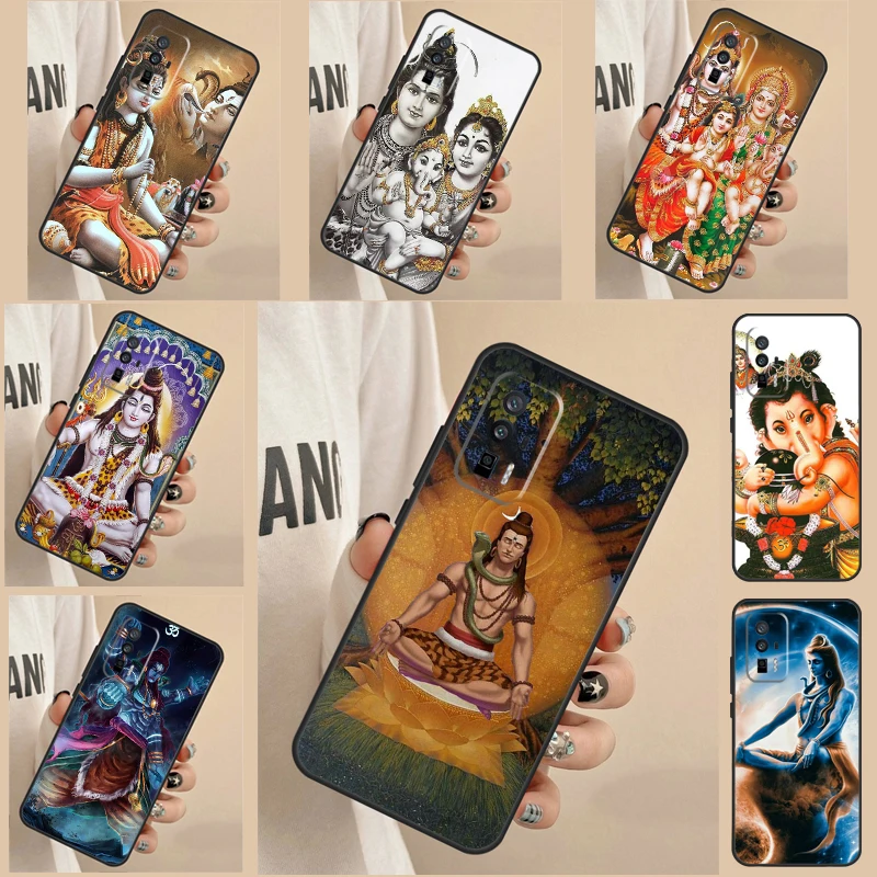 God Diety Hindu Ganesha Shiva Case Per Xiaomi 13 Pro 11T 12T 12 Lite 12X Cover Per Poco F5 X3 X5 Pro M6 M5S F4 X4 Gt F3