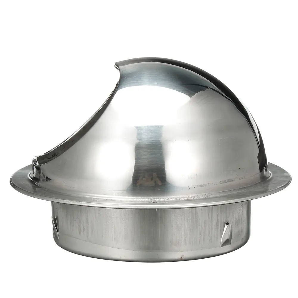 Stainless Steel Air Vent Grill 80/100/150mm Hemisphere Wall Ceiling Air Vent Ducting Ventilation Exhaust Grille Cover Outlet