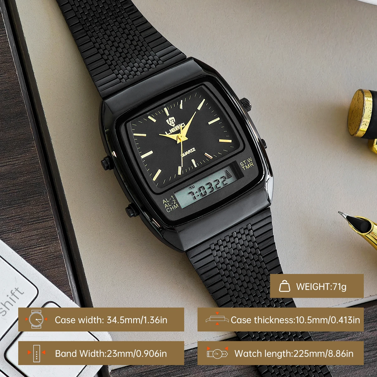 Luxury Dual Display Watch 6