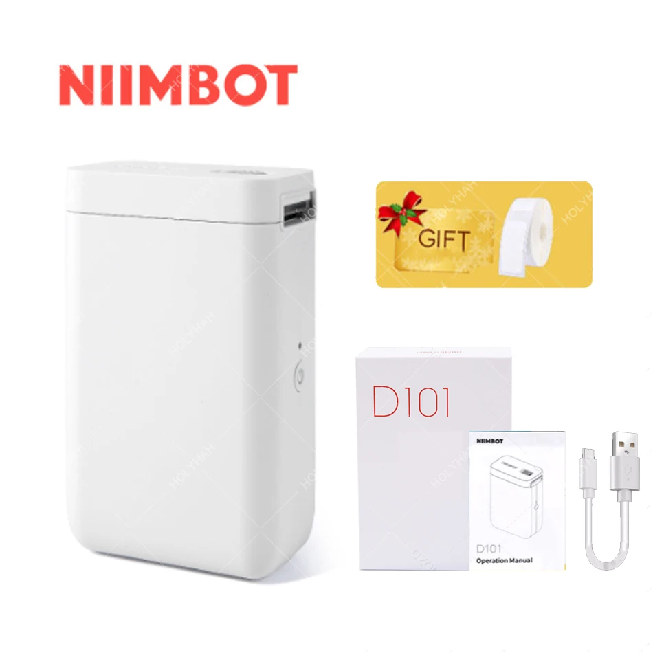 Label Maker NiiMbot D101 Portable Wireless Connection Label Printer Tape for Phone Tablet Easy to Use Office Home Organization mini thermal printer bluetooth Printers