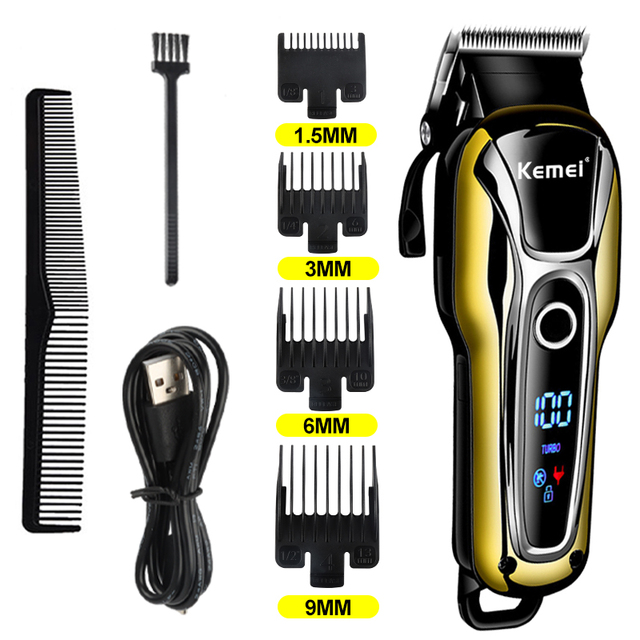 LCD Electric clipper set Trimmer USB Hair Clipper Rechargeable Shaver Beard Machine chargeable For Men Cut barber cutting m