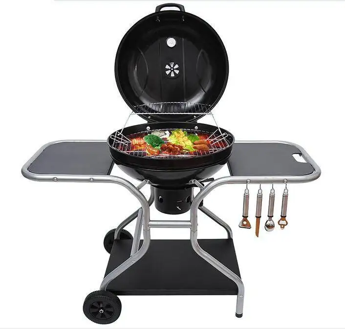 

Steel Smoke Bbq Grill Charcoal Trolly Cart with Wheels Homesales Cawood Garden Aluminum Tool Trolley Kitchen Trolley Gas Trolley