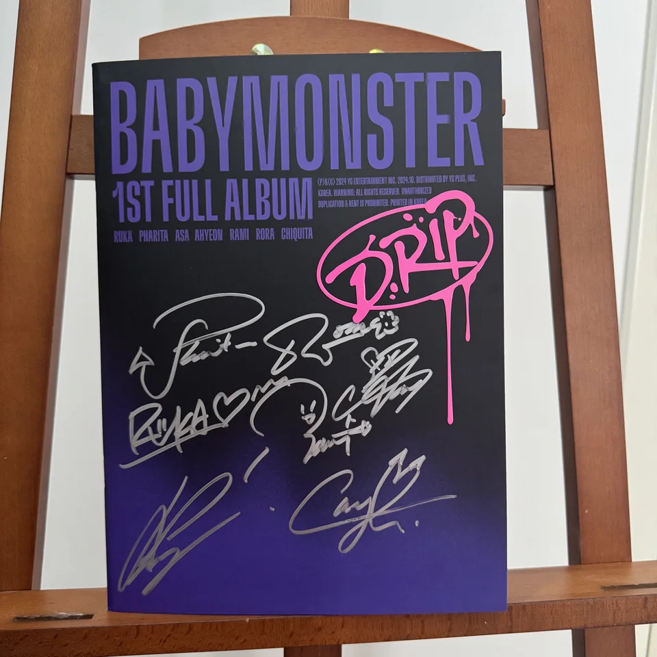 BABYMONSTER Autographed Signed 1ST Full Album Drip CD K-POP
