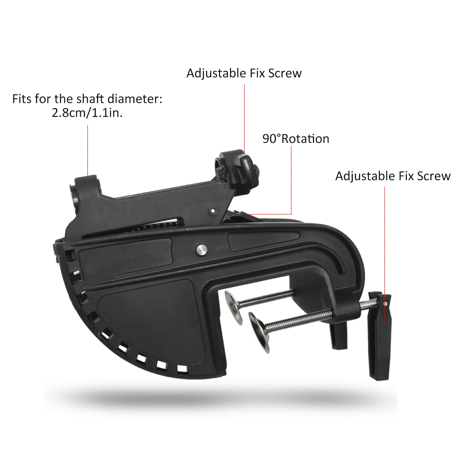 Electric Outboard Motor Bracket Hinge Kit Fits for 1 1/8''(2.8cm)Shaft Diameter 28lb 36lb 46lb 50lb Electric Outboard Motors 4