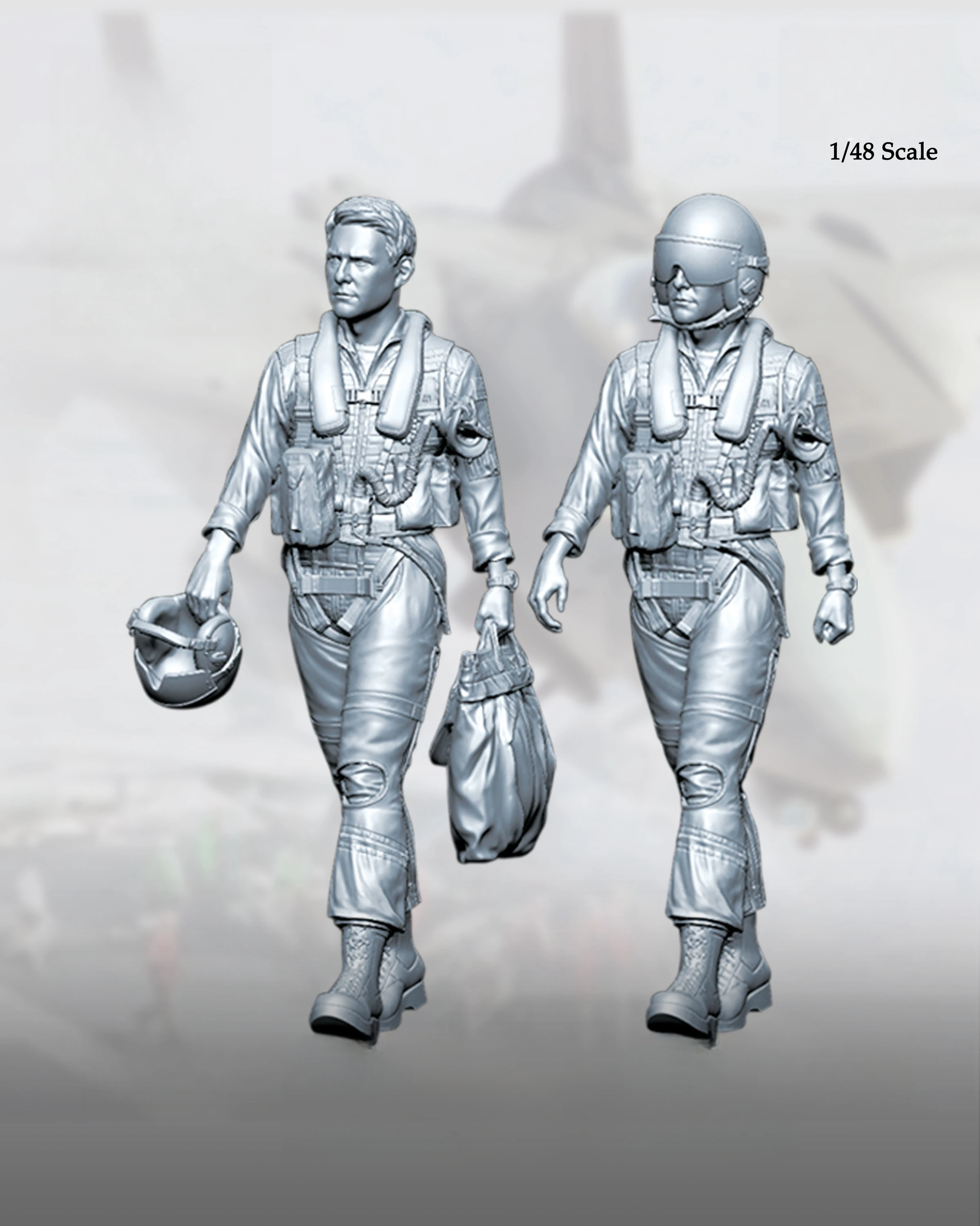 1/48 Resin Model Figure GK，Unassembled and unpainted kit