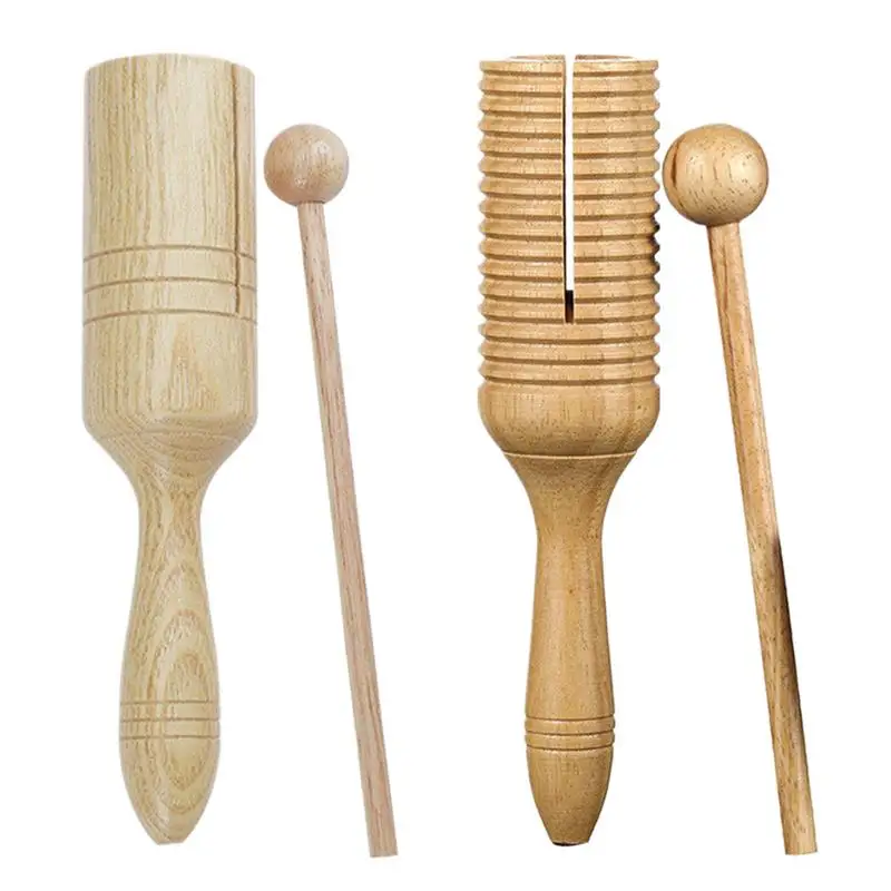 Latin Crow Sounder Crow Sounder Guiro Percussion Instrument Educational Toy Latin Musical Toy With Stick For Kids
