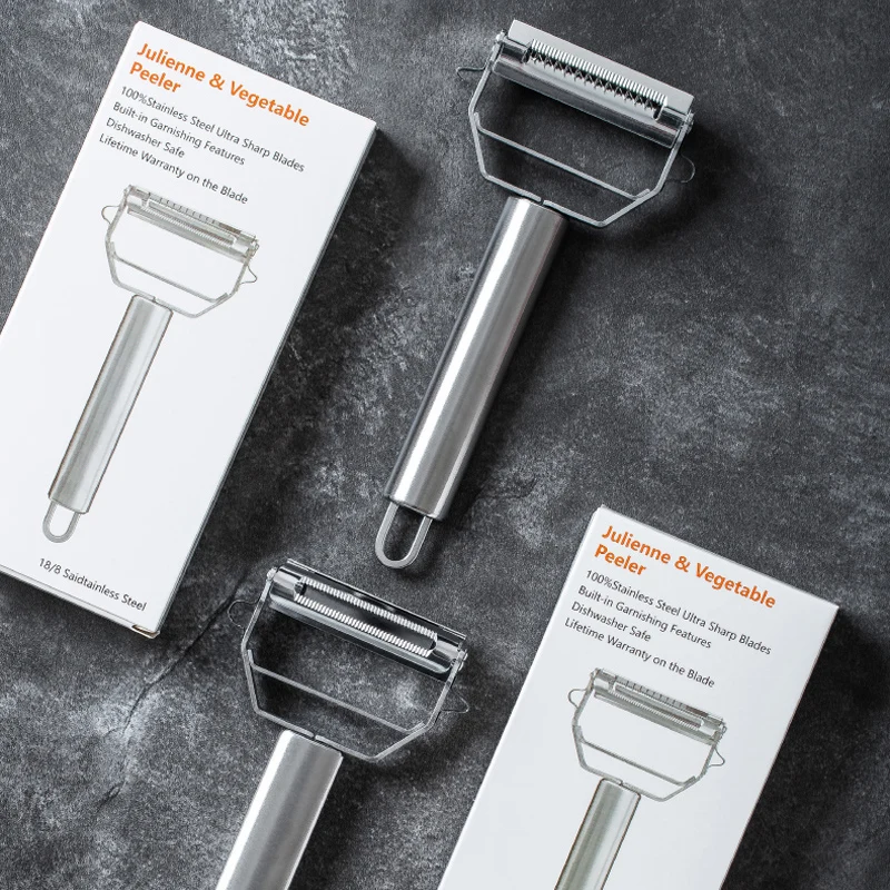 4 In 1 In Acciaio Inossidabile Multifunzione Pelapatate Affettatrice Verdura Frutta Patate Cetrioli Grattugia Portatile Affilata Accessorio Da Cucina - Foto 6