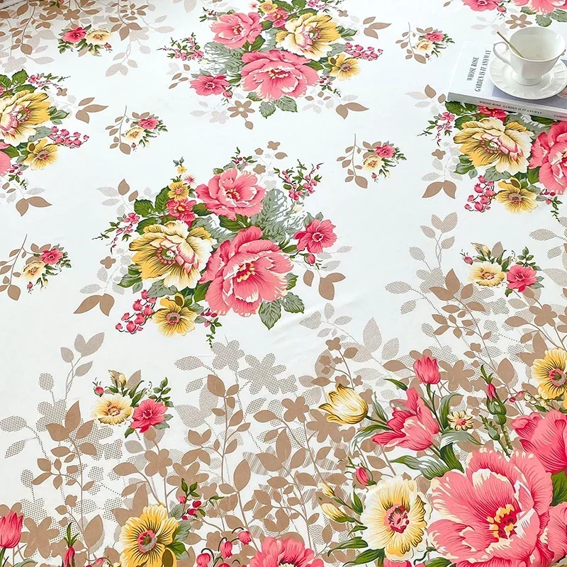 Flower Printed Fitted Bed Sheets Reactive Printed sabanas cama matrimonial Single/Queen/King Mattress Cover Double Bedsheets 5