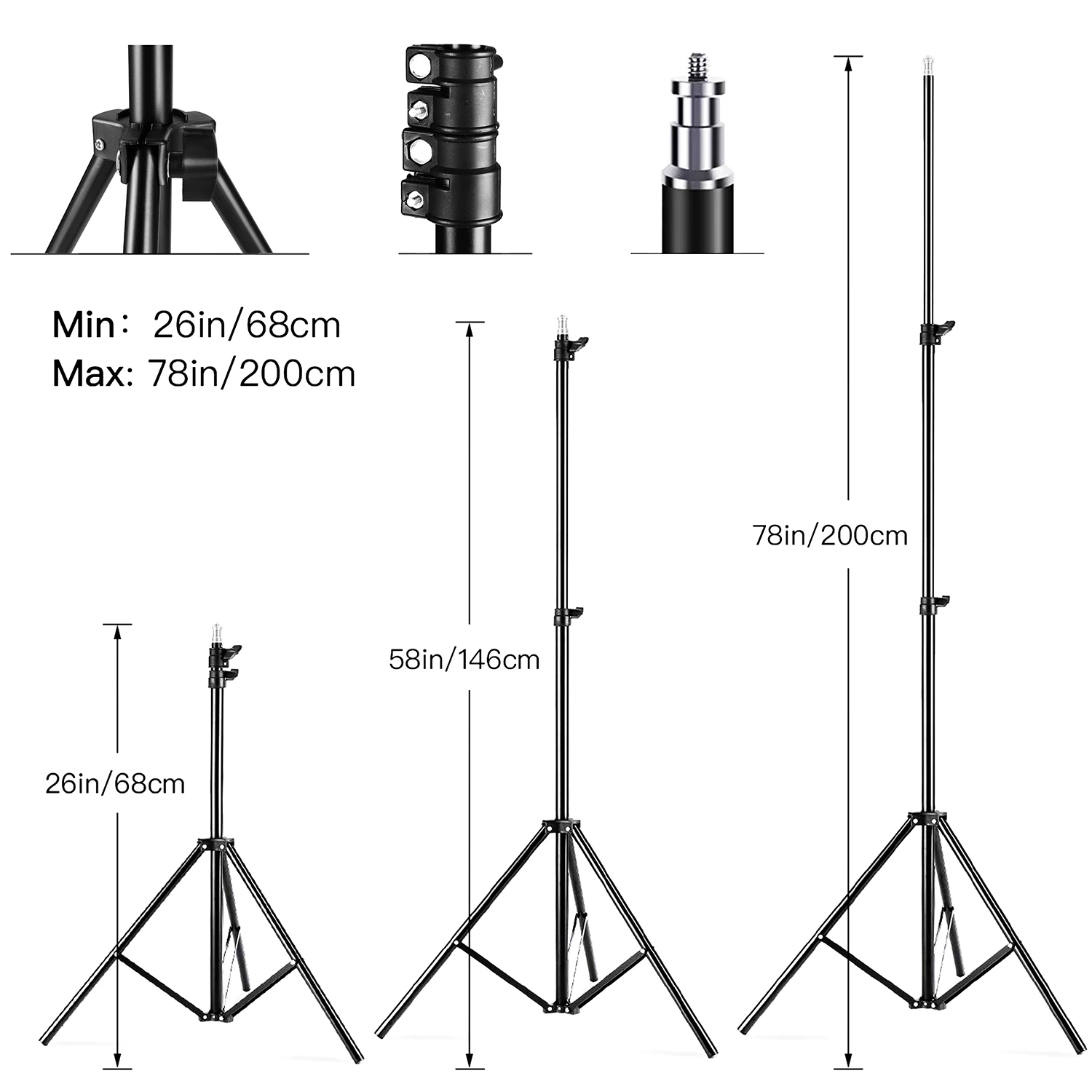 Andoer 스튜디오 사진 조명 키트, 85W LED 이중 색온도 소프트박스 조명 세트, 2800K-5700K, 50x70cm 크기