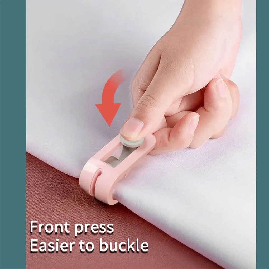 Quilt Holder Macaron Non-slip Quilt Blanket Clip Needleless Bedding Buckle Holder Blankets Cover Fastener Clip Bed Sheet