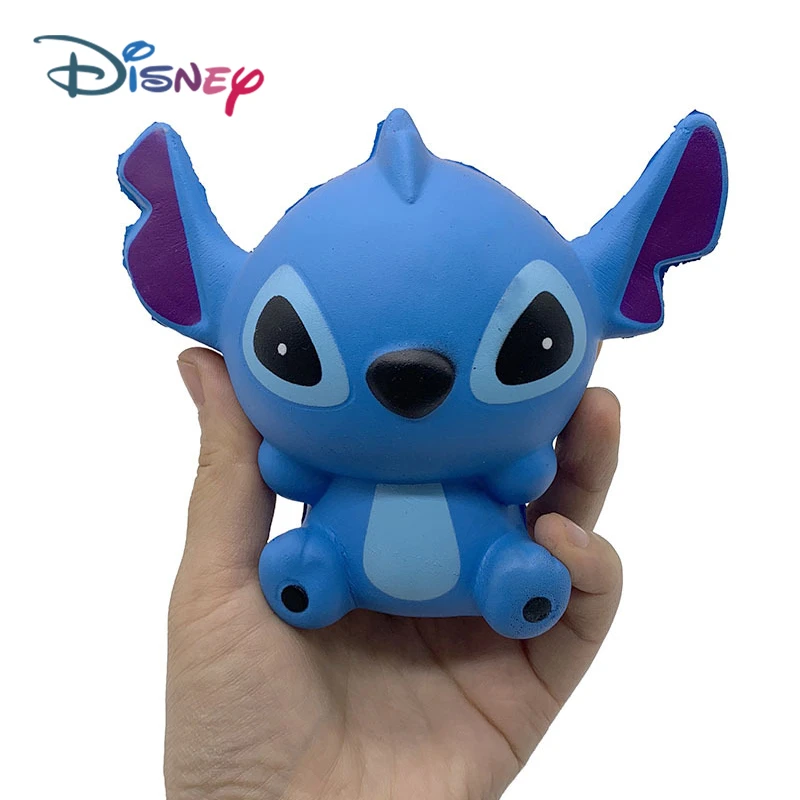 Disney Stitch Squishy Fidget Toys Anti Stress Reliever Antistress Kawaii Cute Slow Rising Squeeze Popping PU Toy Children Gifts squishy ball with net