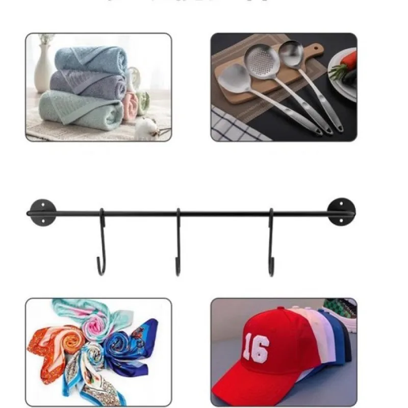 Description Picture 5 of itemHat Rack for Wall Baseball Cap Organizer Hanger with Hooks Metal Hat Holder Wall-Mounted Caps for Closet Door Bedroom Entryroom