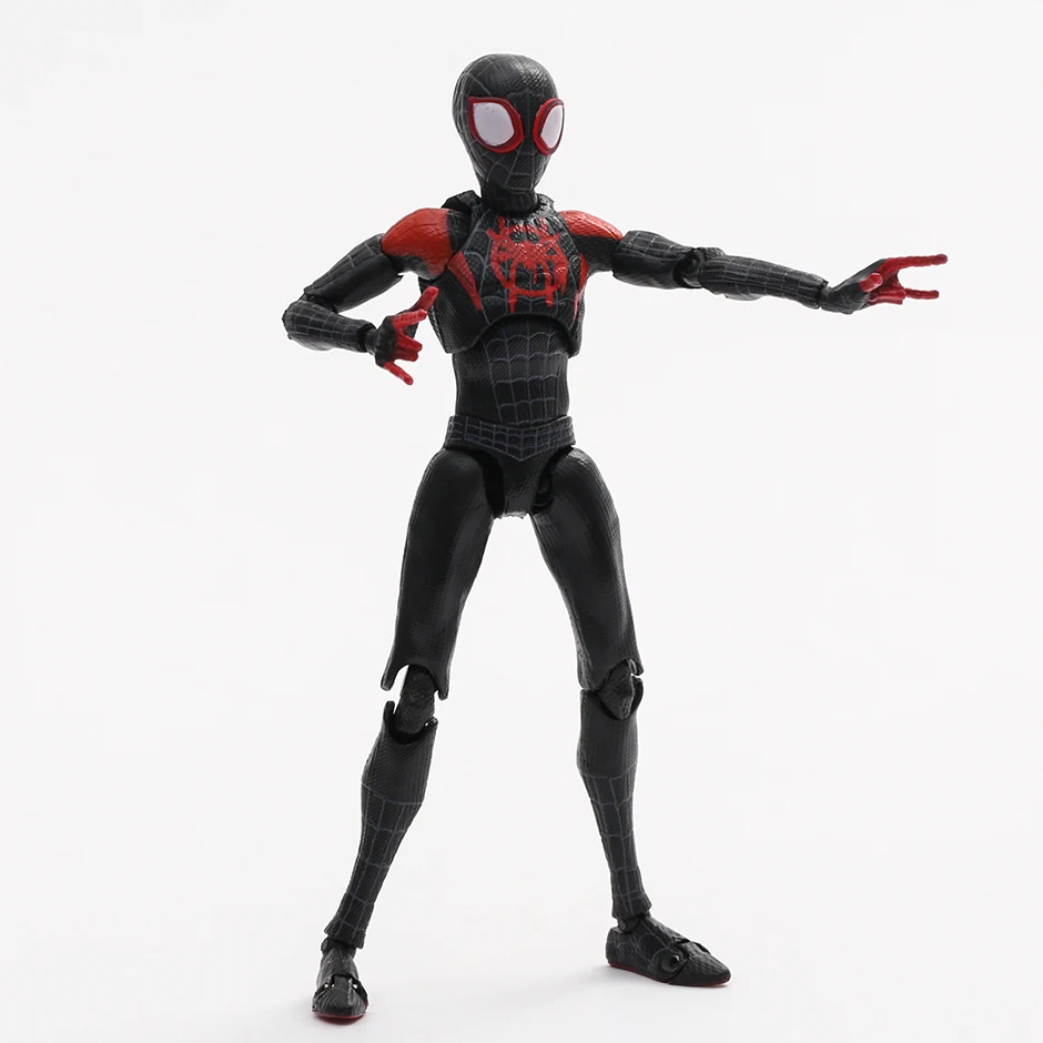 13cm Ml Anime Figure Spider Man Action Figurine Sofbinal Spiderman Miles  Morales Statue Across The Universe Collectble Model Toy