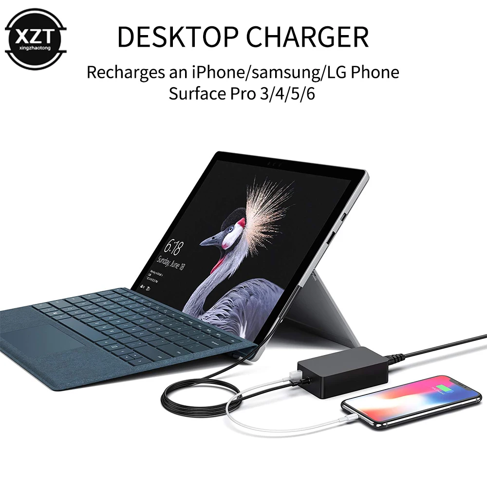 15V 4A 65W PC Charger Power Adapter Charger Quick Charger for Surface Pro 3 Pro 4 Pro 5 Pro 6 Pro 7 carregador Tablet Charger 6