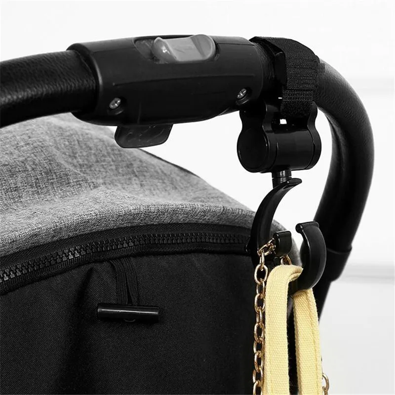 

2pcs Baby Hanger Baby Bag Stroller Hooks Pram Rotate 360 Degree Baby Car Accessories Stroller Organizer Stroller Accessories