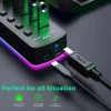 7 Ports USB 3.0 Hub 5Gbps High Speed USB Splitter Adapter Individual On/Off Switch For PC Computer Accessories SSD RGB USB Hub 2