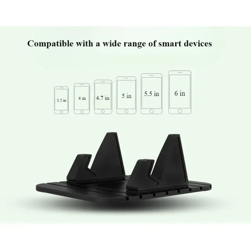 1pc Anti-slip Mat Car Holder Parking License Plate Cell Phone Holder Center Dashboard Silicone Cell Phone Holder Car Accessories