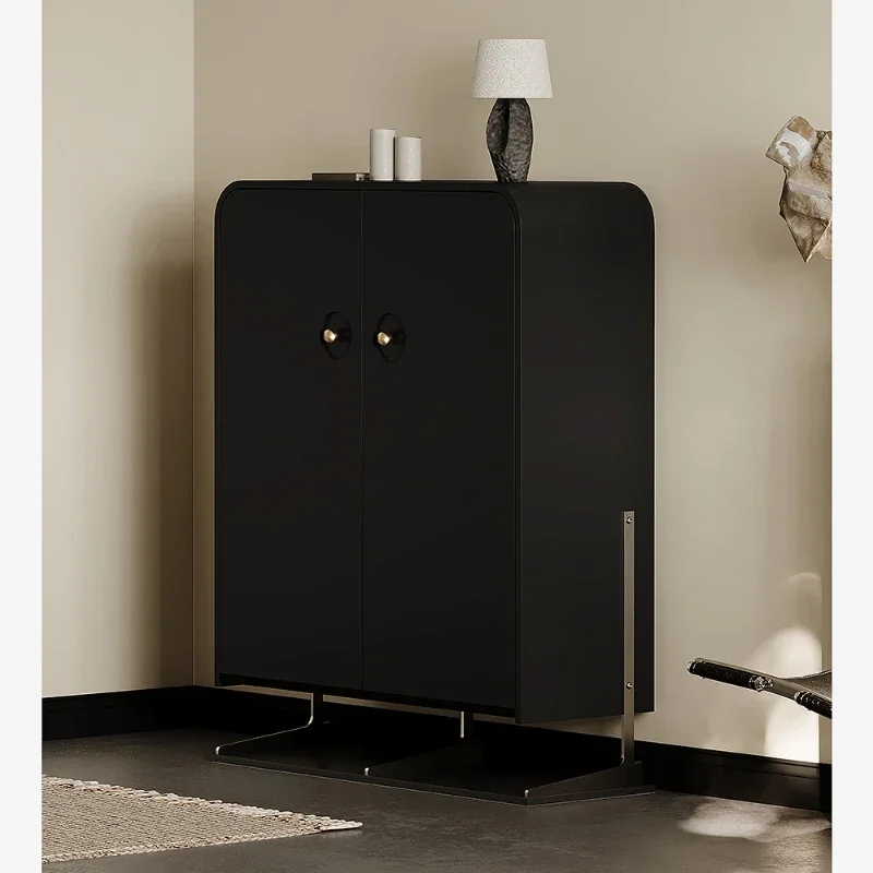 

French Retro Entry Door Outer Shoe Cabinet Home Shoe Cabinet at the Entrance of Corridor