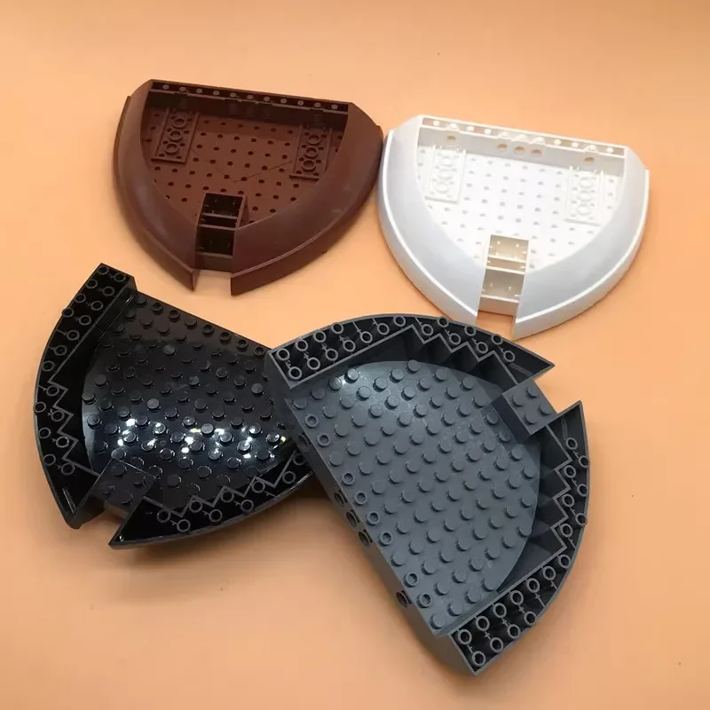 1 Pcs Building Blocks Technology Parts 16X13X2 Medievale Retro Bow Hull Deck Giocattolo Educativo Per Bambini 64651